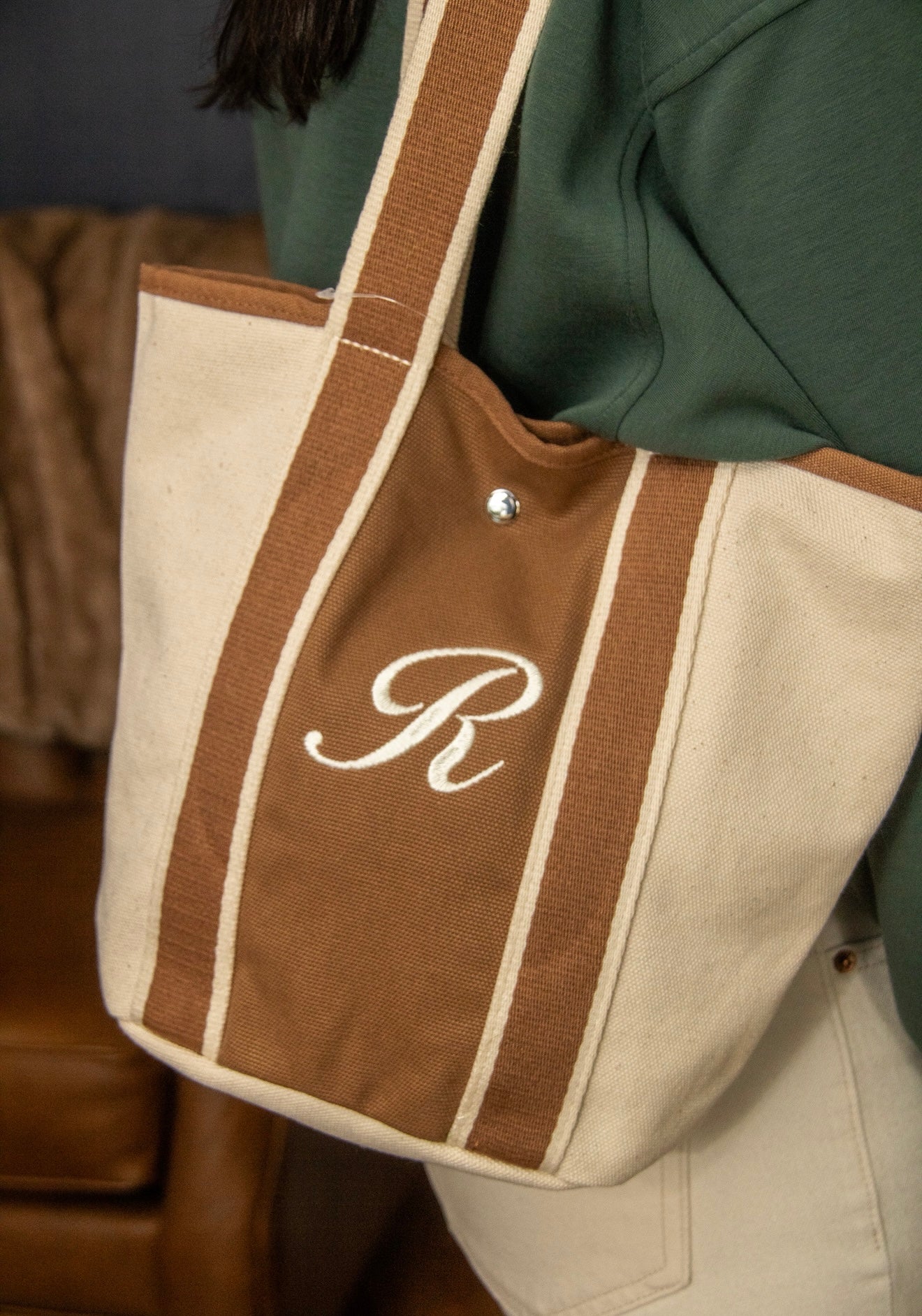 Personalized Small Canvas Tote